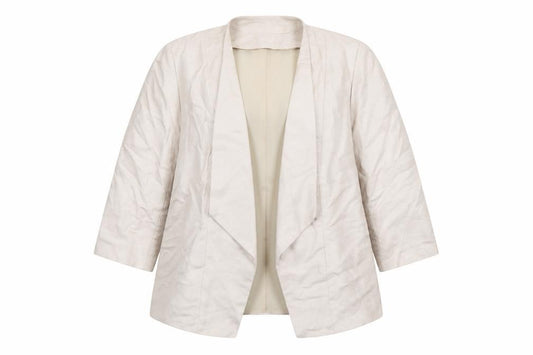Front view of Principles by Ben de Lisi Petite Beige Linen Blend Suit Jacket, size 16