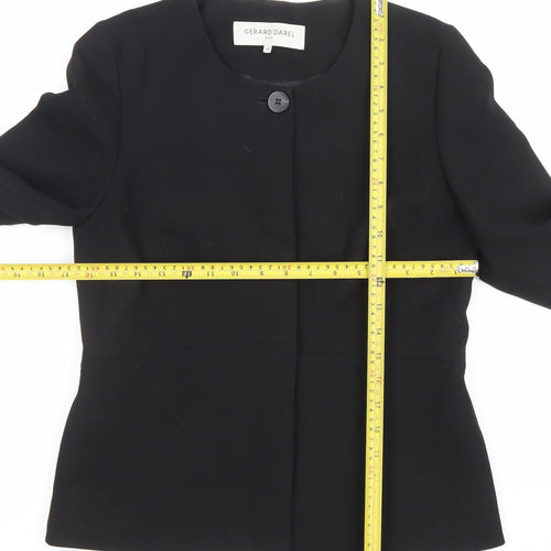Gerard Darel Women’s Black Size 10 Classic Tailored Blazer