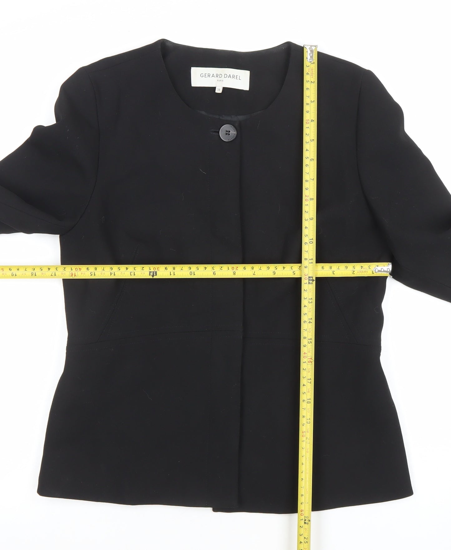 Gerard Darel Women’s Black Size 10 Classic Tailored Blazer