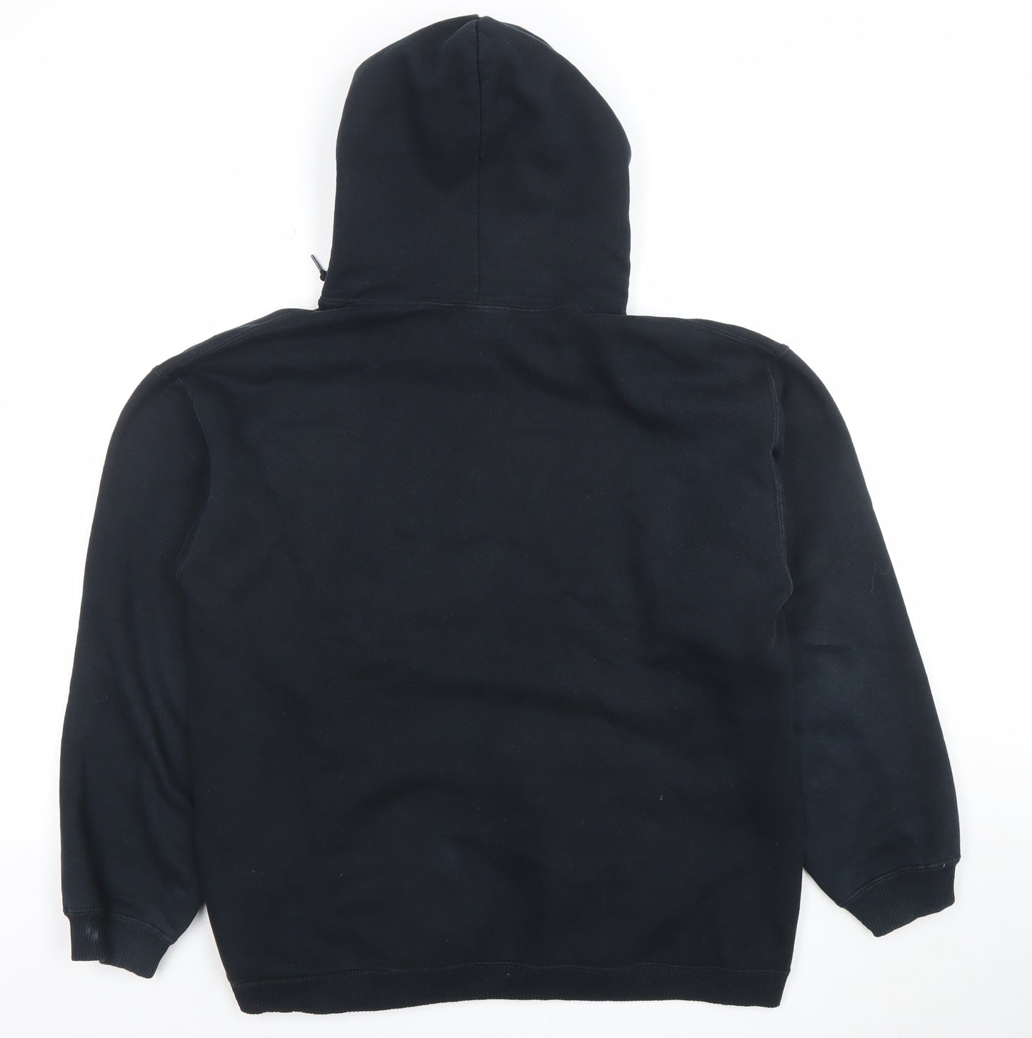 Genki Gear Women Black Pullover Hoodie Medium Cotton Blend Graphic