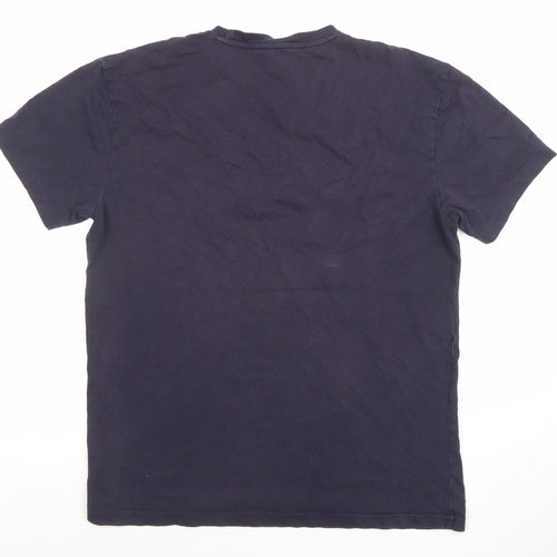 Ralph Lauren Men's Blue Small Crew Neck Cotton T-Shirt