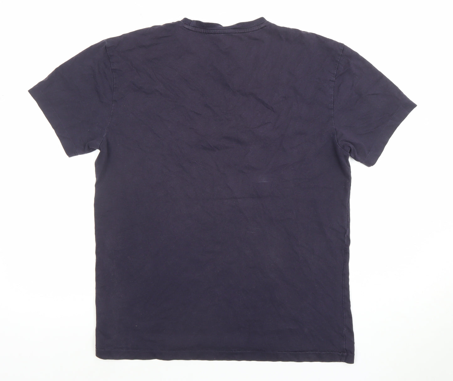 Ralph Lauren Men's Blue Small Crew Neck Cotton T-Shirt