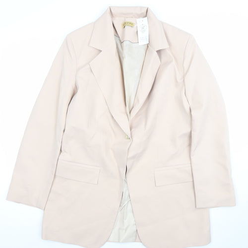 Sempre Women Beige Size 8 Tailored Blazer Jacket