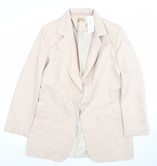 Sempre Women Beige Size 8 Tailored Blazer Jacket