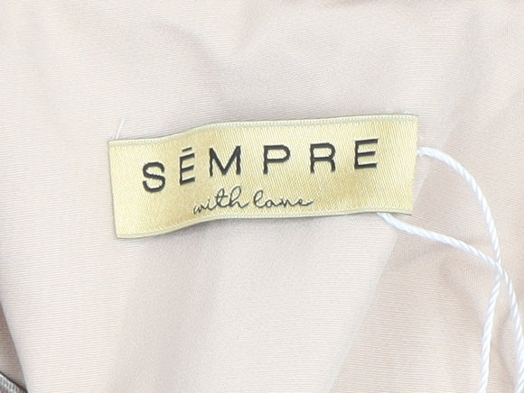 Sempre Women Beige Size 8 Tailored Blazer Jacket