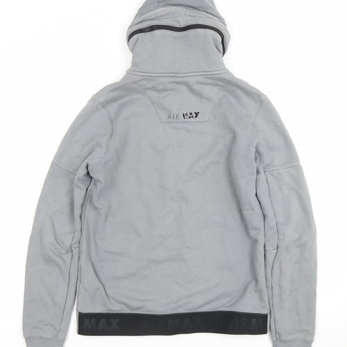 Nike Boys Grey Full Zip Air Max Hoodie XL 13-15 Years Cotton Blend