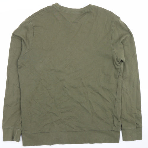 Jack & Jones Men's Green Cotton Pullover Sweatshirt Size L