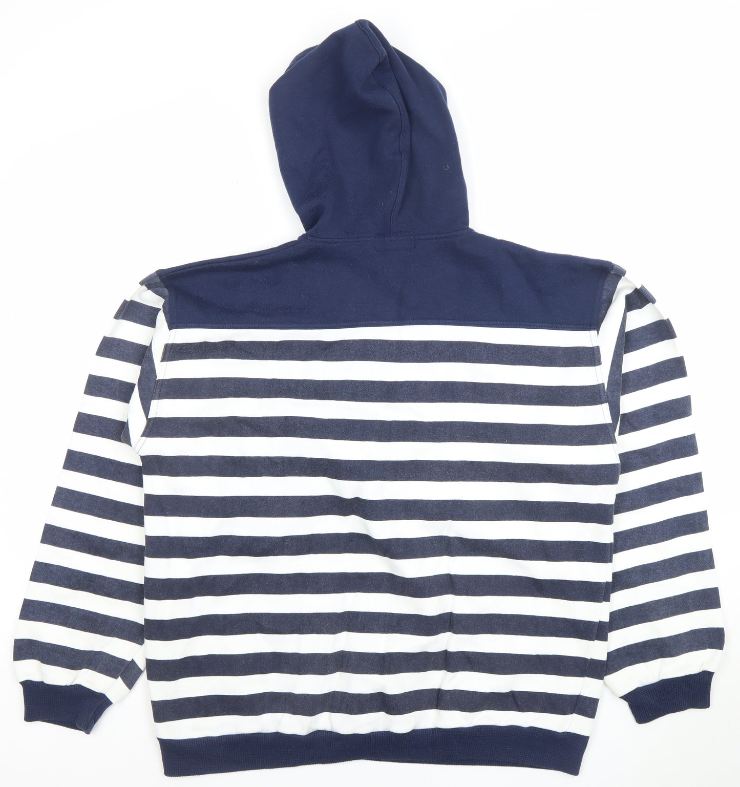 Montana Men's Blue Striped Half Zip Pullover Hoodie Size M