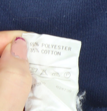 Montana Men's Blue Striped Half Zip Pullover Hoodie Size M