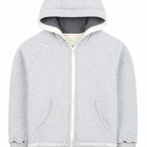 Marks and Spencer Boys Grey Full Zip Hoodie Size 5-6 Years Cotton Blend