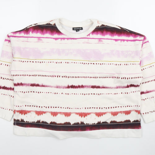 Whistles Women’s White Multicoloured Tie Dye Pullover Sweatshirt XS