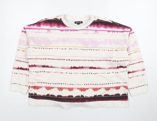 Whistles Women’s White Multicoloured Tie Dye Pullover Sweatshirt XS