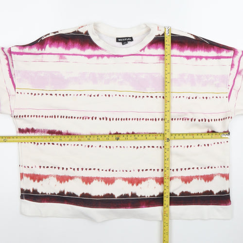 Whistles Women’s White Multicoloured Tie Dye Pullover Sweatshirt XS