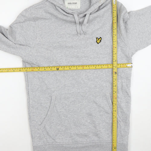 Lyle & Scott Women’s Grey XS Pullover Hoodie Organic Cotton