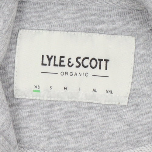 Lyle & Scott Women’s Grey XS Pullover Hoodie Organic Cotton