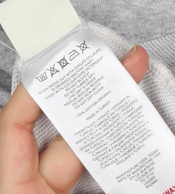 Lyle & Scott Women’s Grey XS Pullover Hoodie Organic Cotton