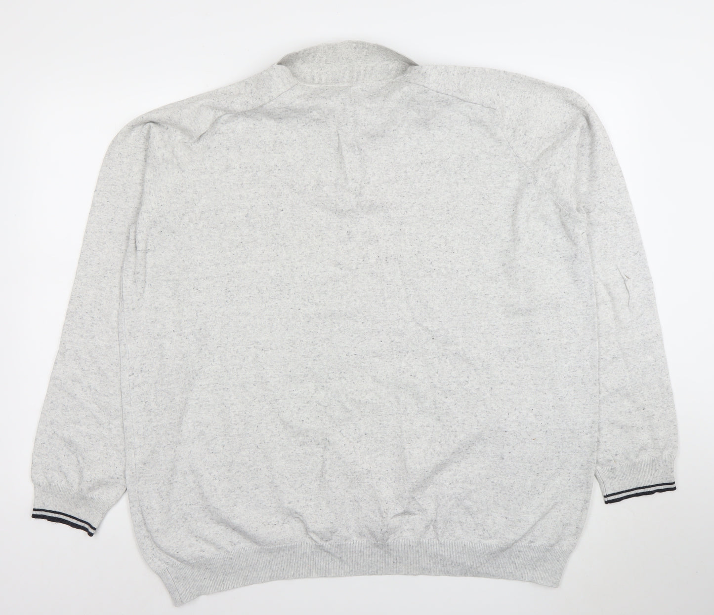 Easy Black Label Men's Grey 2XL Long Sleeve Polo Shirt