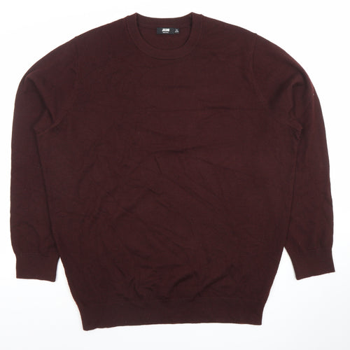Jacamo Men's Brown XL Crew Neck Pullover Jumper