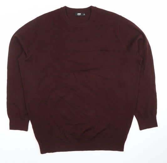 Jacamo Men's Brown XL Crew Neck Pullover Jumper
