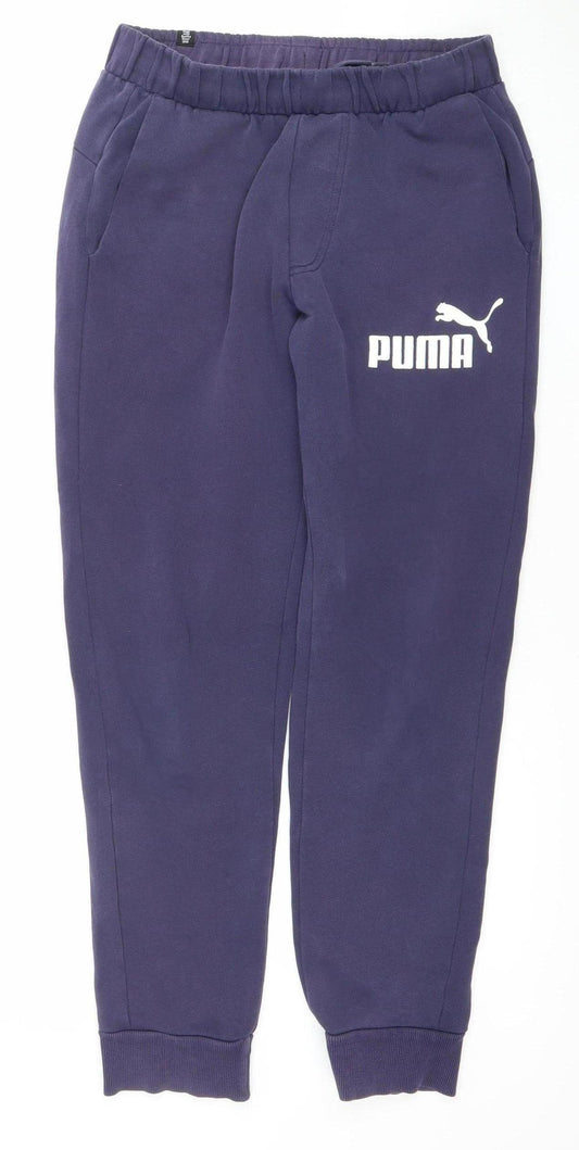 Puma Men’s Blue Jogger Sweatpants Size S Regular Fit Activewear