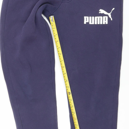 Puma Men’s Blue Jogger Sweatpants Size S Regular Fit Activewear