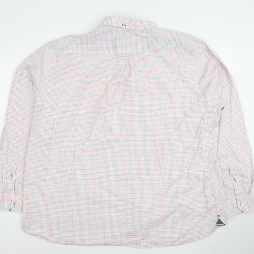 Blue Harbour Men's Pink Check Long Sleeve Cotton Dress Shirt 3XL Regular Fit