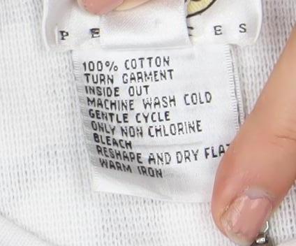 Lilli Ann Knits Women’s White Floral Cotton Full Zip Cardigan M