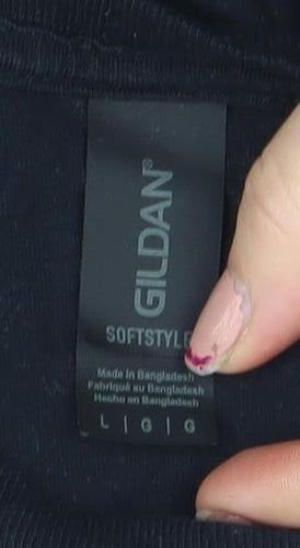 Gildan Mens Black Beavertown Halloween Graphic Cotton T-Shirt Size L