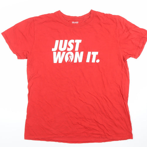 The Anfield Wrap Men's Red 'Just Won It' Graphic T-Shirt Size L