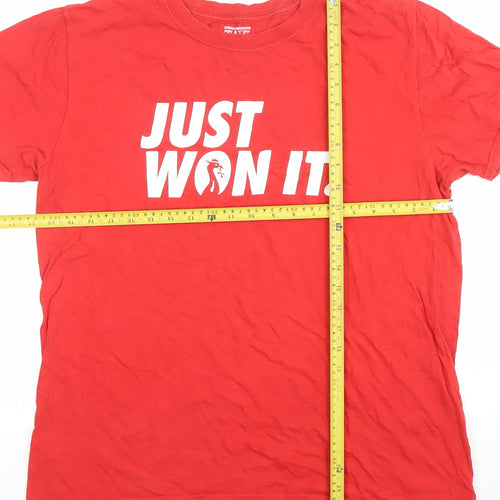 The Anfield Wrap Men's Red 'Just Won It' Graphic T-Shirt Size L
