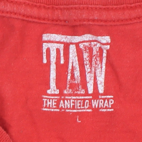 The Anfield Wrap Men's Red 'Just Won It' Graphic T-Shirt Size L