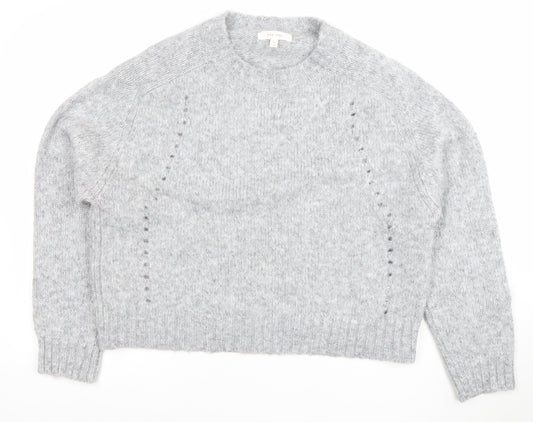 Marks and Spencer Per Una Women Grey Knit Alpaca Blend Jumper M