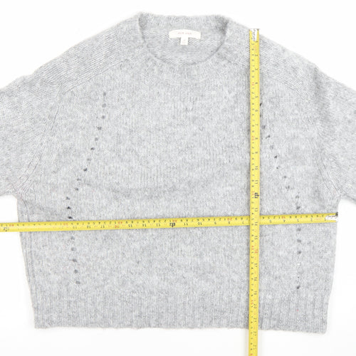 Marks and Spencer Per Una Women Grey Knit Alpaca Blend Jumper M