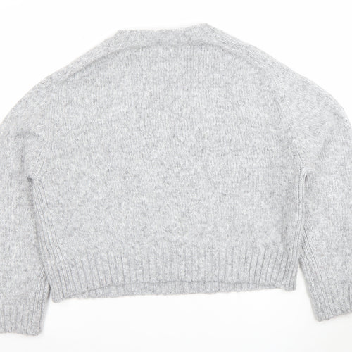 Marks and Spencer Per Una Women Grey Knit Alpaca Blend Jumper M