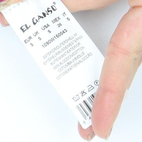 El Ganso Men's Beige V-Neck Cotton Jumper Size S