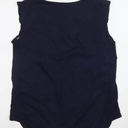 Oasis Womens Multicoloured Floral Sleeveless Tunic Blouse M