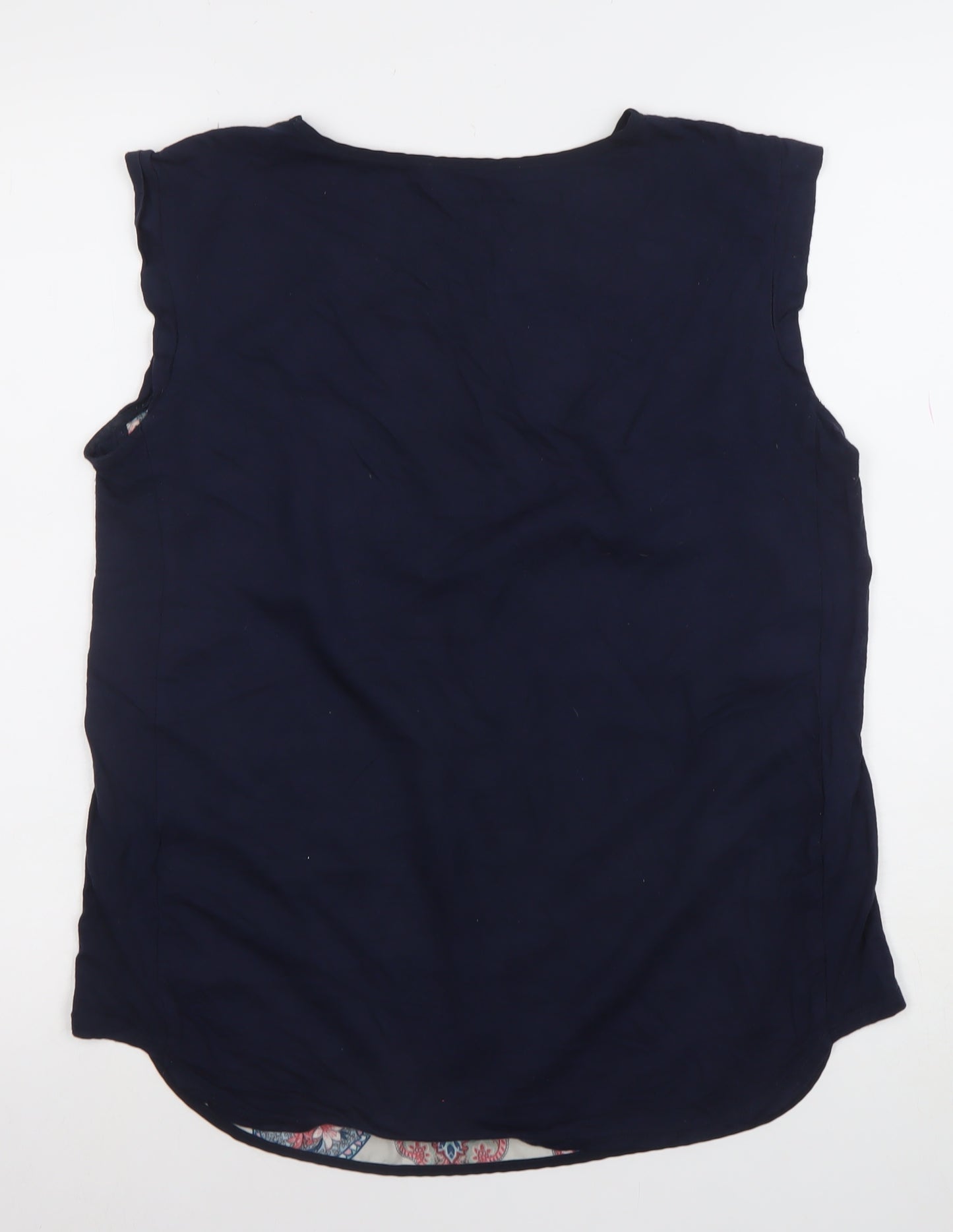 Oasis Womens Multicoloured Floral Sleeveless Tunic Blouse M