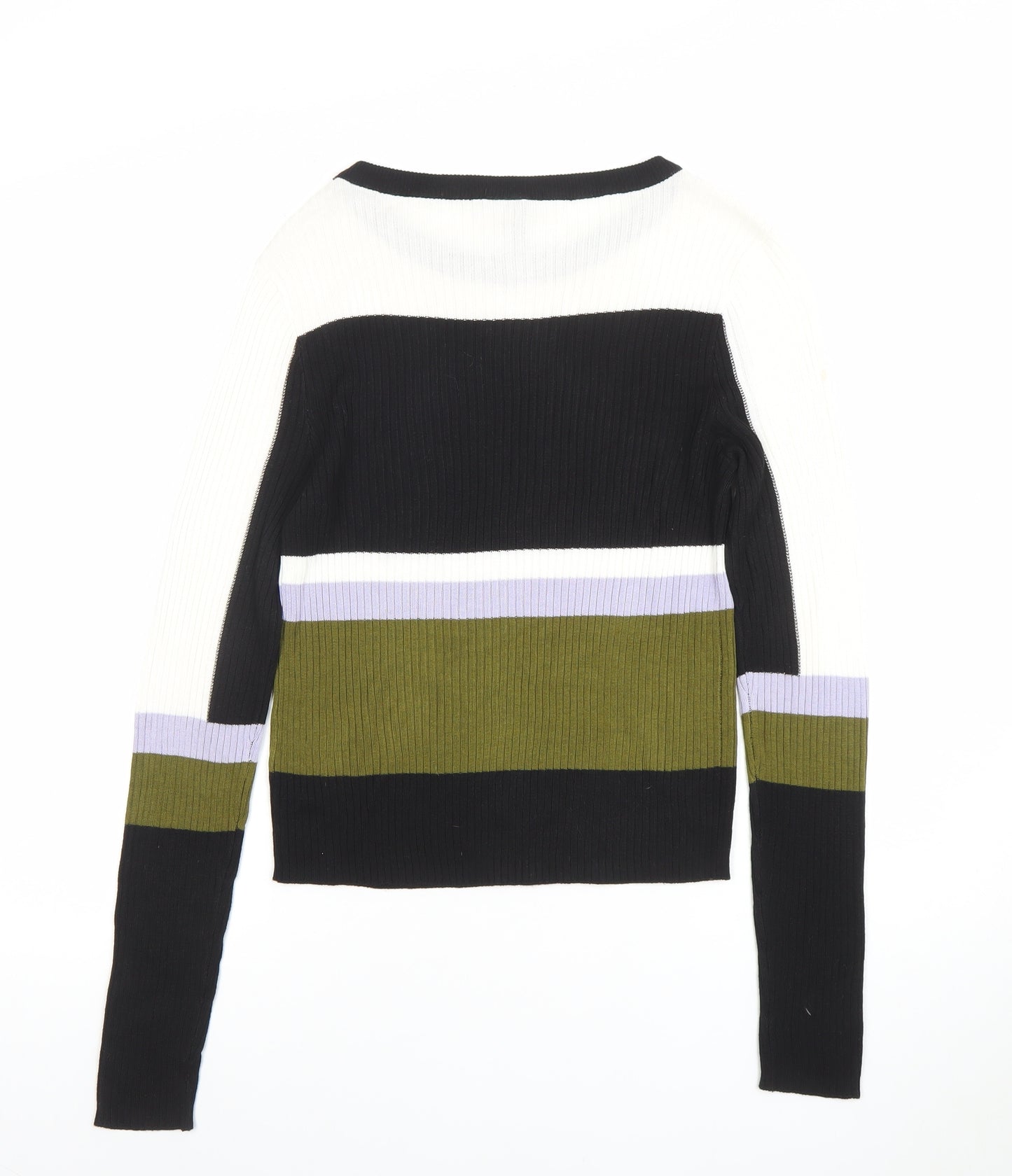 H&M Divided Women's Multicoloured Knit Long Sleeve Top M