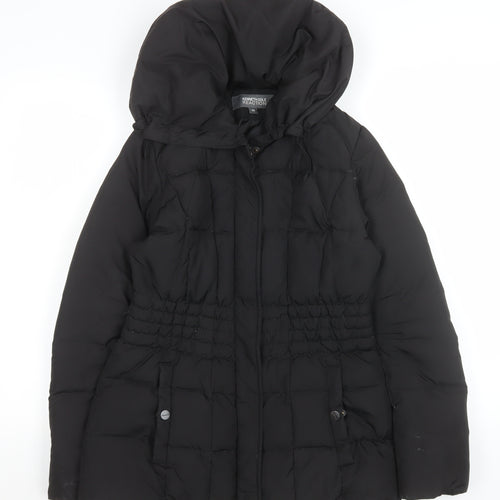 Kenneth Cole Reaction Women's Black XS Hooded Puffer Jacket