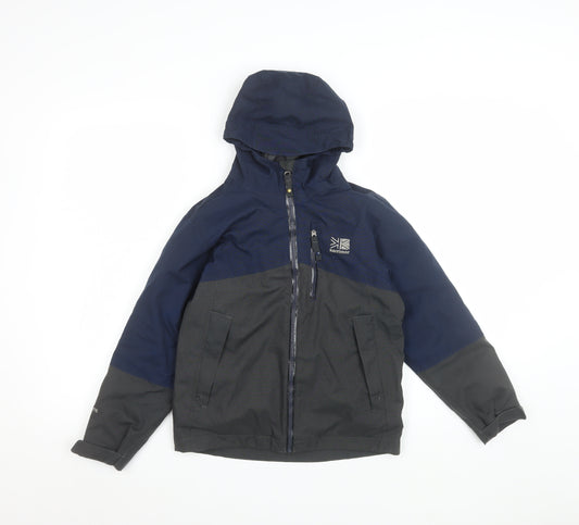 Karrimor Boys Blue 7-8 Years Waterproof Hooded Puffer Jacket
