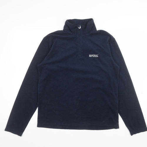 Regatta Navy 1/2 Zip Fleece Sweatshirt Women M Polyester Outdoor