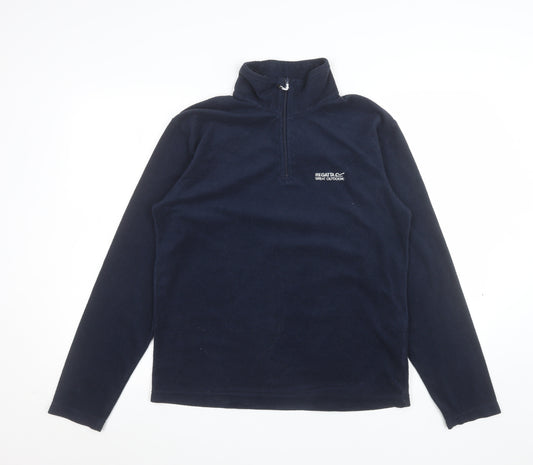 Regatta Navy 1/2 Zip Fleece Sweatshirt Women M Polyester Outdoor
