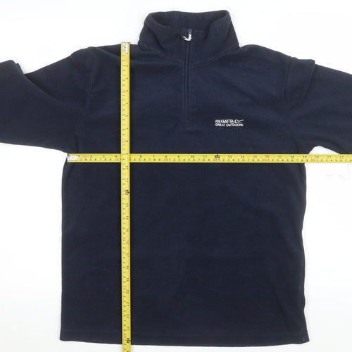 Regatta Navy 1/2 Zip Fleece Sweatshirt Women M Polyester Outdoor