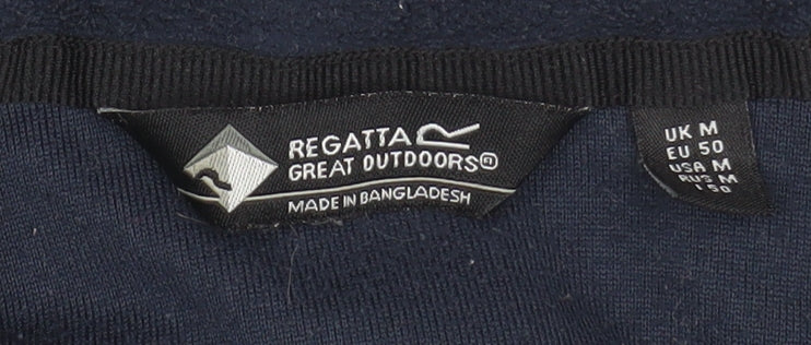 Regatta Navy 1/2 Zip Fleece Sweatshirt Women M Polyester Outdoor