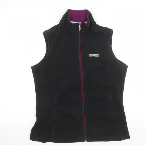 Regatta Women's Black Fleece Zip Waistcoat Bodywarmer UK 10