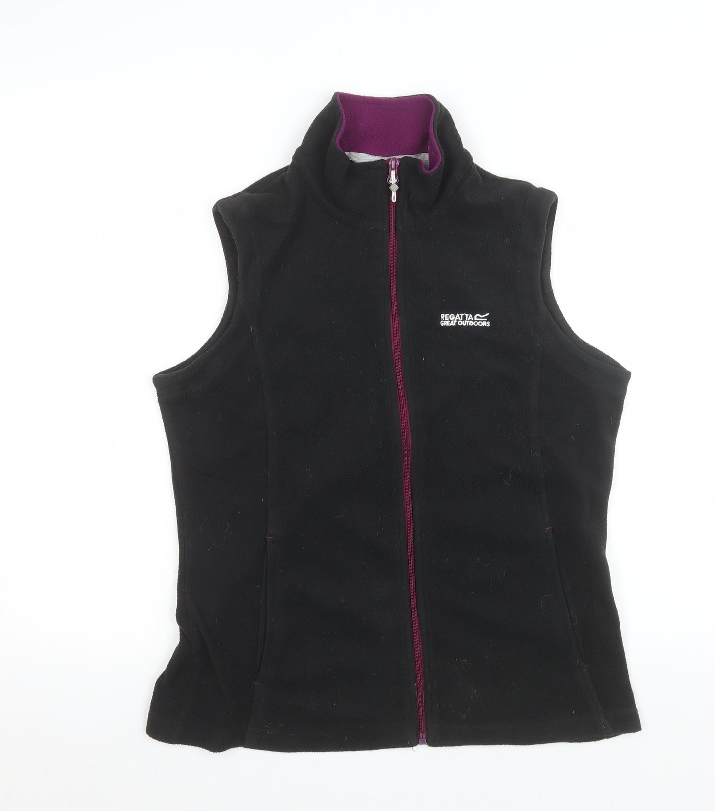 Regatta Women's Black Fleece Zip Waistcoat Bodywarmer UK 10