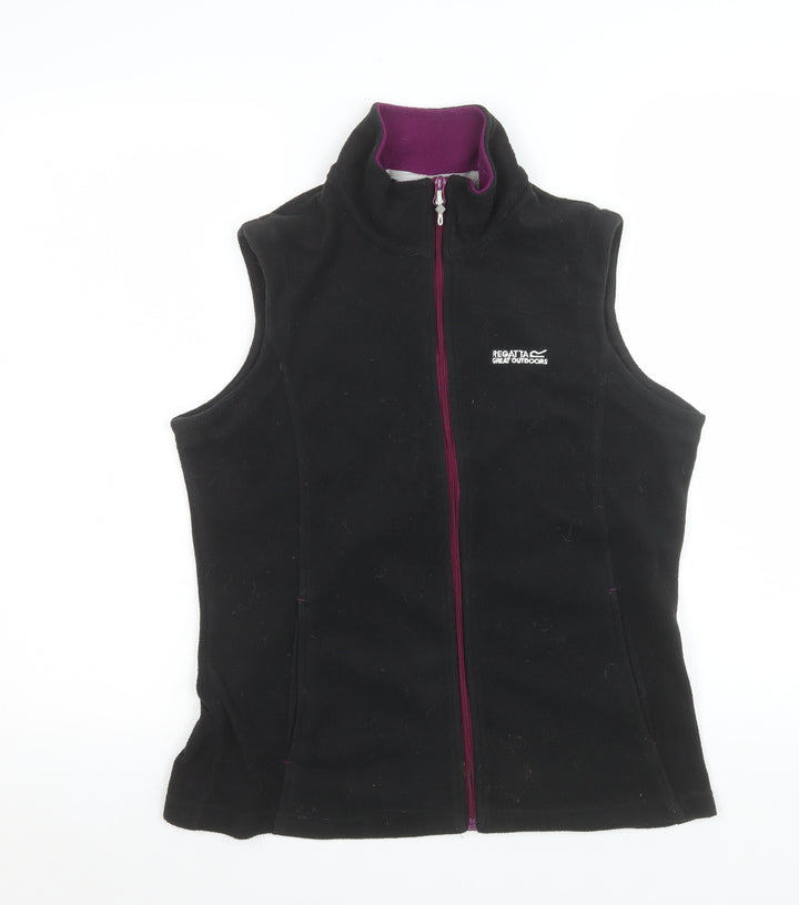 Regatta Women's Black Fleece Zip Waistcoat Bodywarmer UK 10