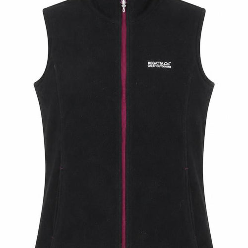 Regatta Women's Black Fleece Zip Waistcoat Bodywarmer UK 10