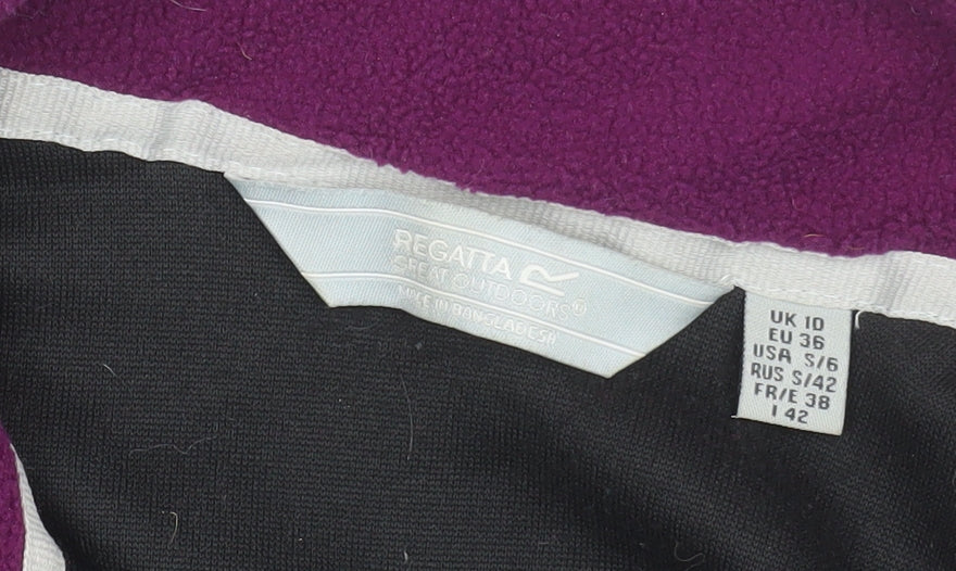 Regatta Women's Black Fleece Zip Waistcoat Bodywarmer UK 10