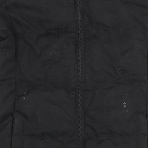 Trespass Girls Black Waterproof Hooded Long Puffer Coat 5-6 Years